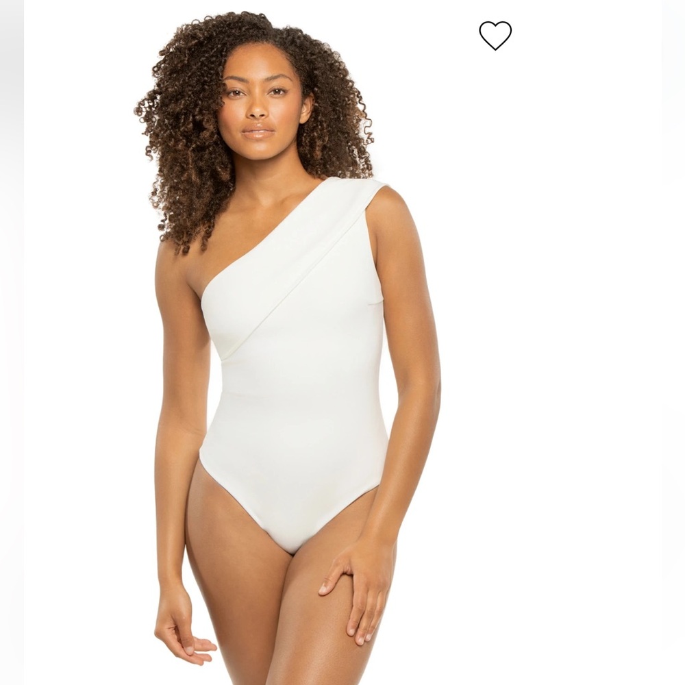 Gorgeous Haight One-Shoulder White Women’s Swimsuit